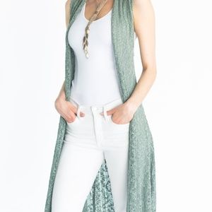 Crochet vest - SAGE